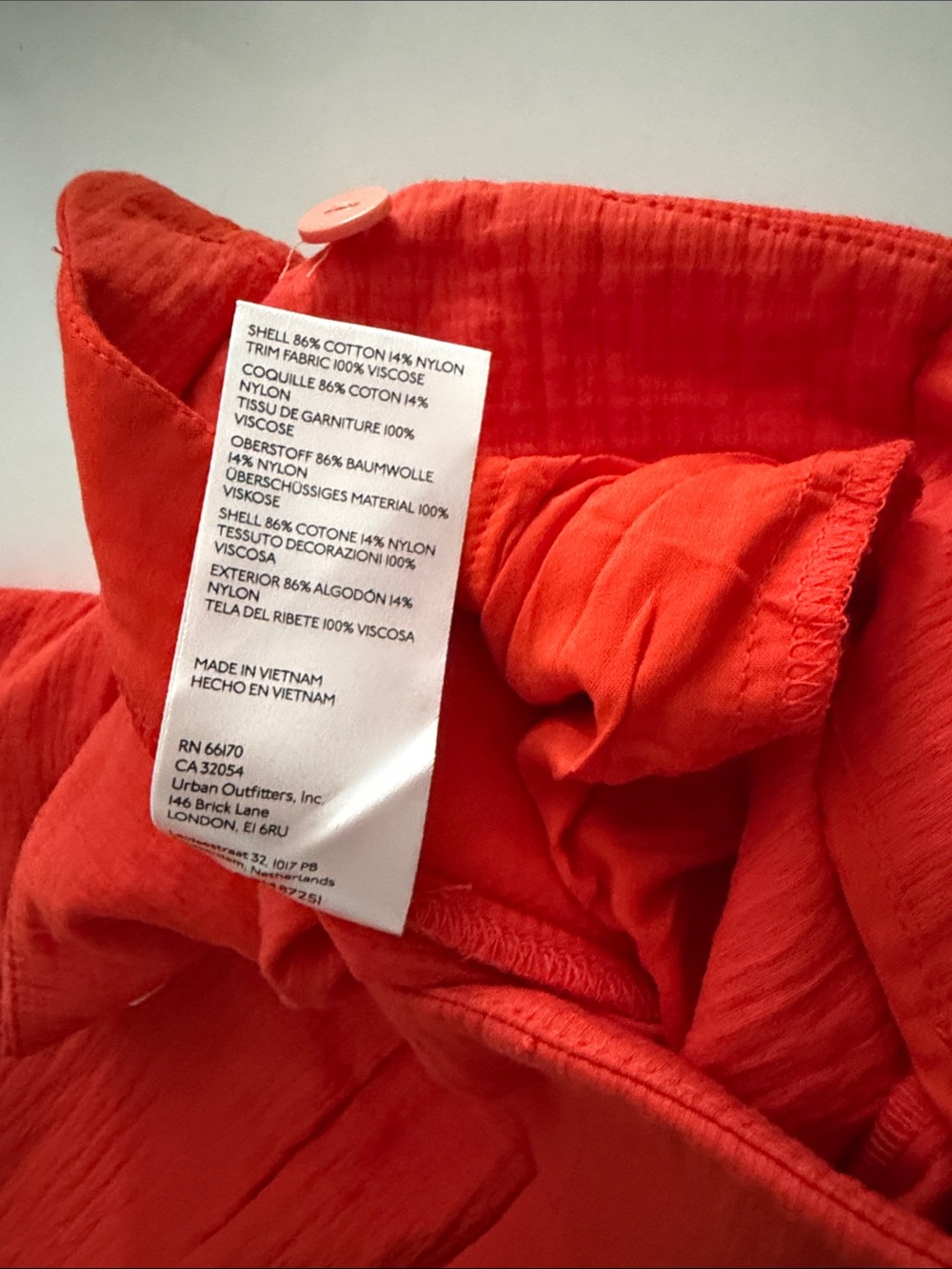 Maeve Anthropologie Textures Red Orange Wide-Leg Pants - Picture 5 of 5